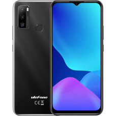 Ulefone Note 10(P) nutitelefon ilma lepinguta, 3GB RAM 128GB ROM, 13MP kolmekordne tagakaamera, Dual SIM 4G mobiiltelefon, 6,5-tolline HD+, 3 kaardipesa, Android 11, 5500 mAh aku, sõrmejäljega must