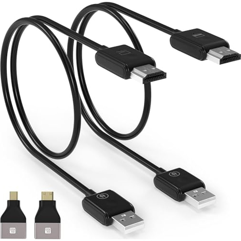 Areyourshop HDMI traadita saatja ja vastuvõtja - 1080P traadita ülekanne video/audio striimimiseks - 2.4/5GHz tugi - traadita pikendus 165FT/50M sülearvutile/PC-le/kaamerale