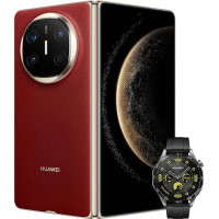 HUAWEI Mate X6 Red 12+512 + Watch GT 4 46 mm Black, nutitelefon, 12 + 512G, kokkupandav kuju, ultra õhuke ja vastupidav, Ultra Chroma kaamera, Kunlun Glass 2. põlvkond, Huawei X-True Display