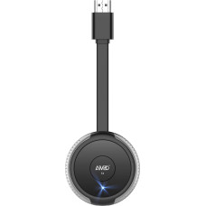 Traadita HDMI saatja, DRYMOKINI HDMI traadita saatja meedia striimimiseks sülearvutist/PC/kaamerast/PS5-st HDTV-le/projektorile/monitorile, toetab kuni 8 TXS-i, hõbedane