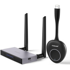 Traadita HDMI saatja ja vastuvõtja toetab 8 TXS kuni 1 RX äri ja kodu jaoks, Lemorele FHD Plug & Play HDMI raadioülekanne video audio striimimiseks sülearvutist / TV-boksist HDTV-le, monitorile