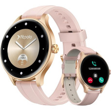 Naiste ümmargune nutikell, 1,27-tolline AMOLED-ekraan, nutikell koos telefoni funktsiooniga / AI-hääleassistendiga, spordikell, 120+ spordimoodused, IP68 veekindel, spordijälgija koos SpO2 sammuloenduriga, unenägu