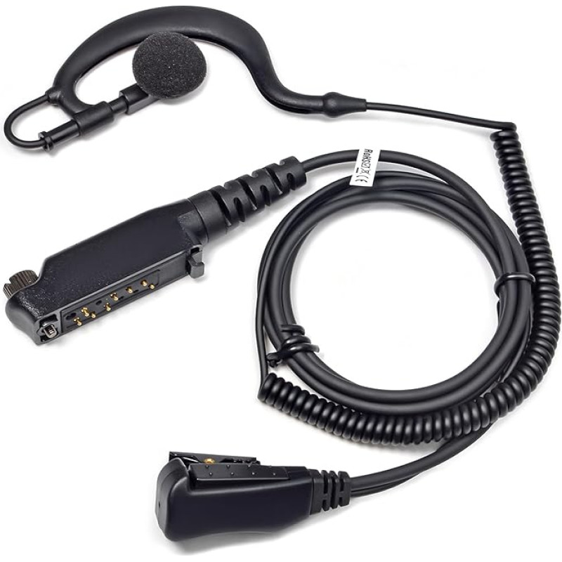 HYS Sepura turvakõrvaklapid, mis ühilduvad Sepura STP8000 STP9000(Tetra) SC20 SC21 raadiote G-kujuliste kõrvaklappidega