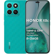 HONOR X8c nutitelefon 4G, 8GB RAM 256GB, varustatud Qualcomm Snapdragon 685, (6,7-tolline AMOLED ekraan, 108&50MP, Android 15, Dual SIM, 5000 mAh), AI Eraser, MARRS roheline