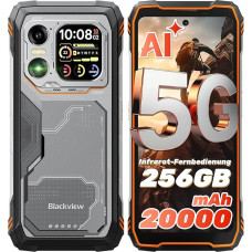 Blackview Xplore1 5G mobiiltelefon (20000mAh), AI Outdoor Smartphone Android 15.36GB + 256GB / 256GB / 2TB, 6,78-tolline 2.4K 120Hz/64MP + 50MP / 20MP öine nägemine / paksus 7050 / IP68 IP69K / Dual SIM / NFC / GPS / 170LM