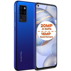Nutitelefon ilma lepinguta OUKITEL C21, Android 10 Dual SIM telefon, 20MP AI Selfie+16MP Quad Camera, 6,4-tolline FHD+ täisekraan, Octa-Core 4GB+64GB, Type-C sõrmejälg näotuvastusega GPS