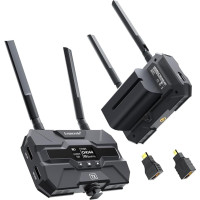 Lemorele traadita HDMI saatja ja vastuvõtja 2 x 4400 mAh akudega, 200 m FHD traadita videoülekande komplekt HDMI Loopoutiga, toetus 1TX kuni 4RX otseülekandeks, filmitegemiseks ja fotograafiaks