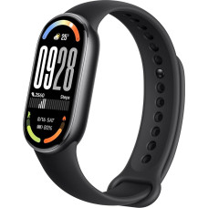 Xiaomi Smart Band 10 Fitness Tracker (2025), 1,72-tolline AMOLED-ekraan 1500 Nitsiga, Mi Band 10 ujumise südame löögisageduse jälgimine, 5ATM veekindel, 21-päevane aku, 150+ treeningmoodust, must