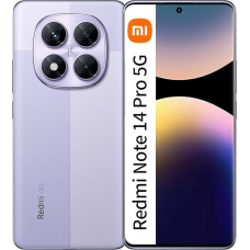 XIAOMI Redmi Note 14 Pro 5G nutitelefon, 6,67 tolli, lilla, 12 GB RAM, 512 GB, Dual SIM, NFC (laadijaga kaasas)