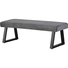 B&D home Dolce 11304-140-DAGR pehmendusega söögitoa pink, 140 cm, polsterdatud pink söögituppa, garderoobi, kööki, tööstuslik modernne disain, tumehall