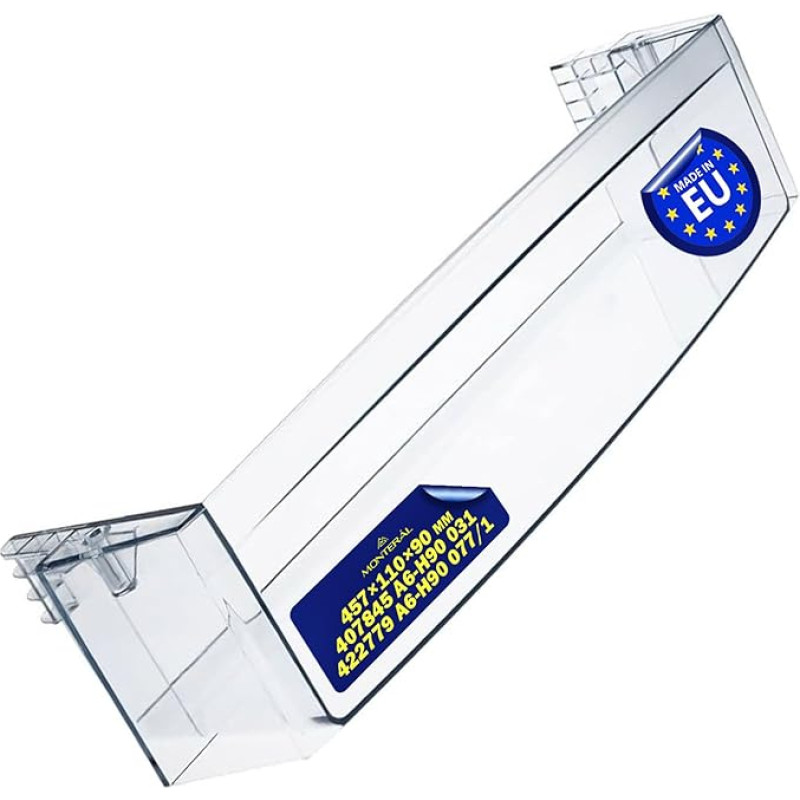 Külmkapi pudelihoidja originaalkoodiga 407845 A6-H90 031 422779 A6-H90 077/1 Gorenje jaoks Asko jaoks Panasonic jaoks - Valmistatud ELis - Garantii 10 aastat - MONTERAL