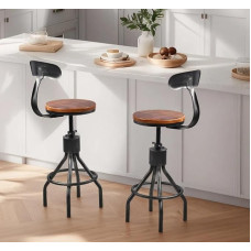 2 x Vintage pöörlev baaritooli 23-33