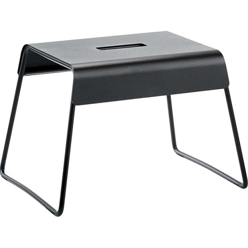 Zone Denmark A-Stool Steel Stool Väike trepptool lastele ja täiskasvanutele Libisemiskindel 39 x 30 x 27,5 cm must