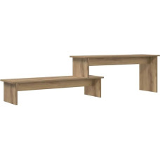 vidaXL Artisan Oak TV kabinet 180 x 30 x 43 cm Rustika välimus Praktiline konstruktsioon Vastupidav kokkupanek koos kruvikeerajaga, mis on vajalik siseruumide brändi säilitamiseks Kaasaegsed riiulid