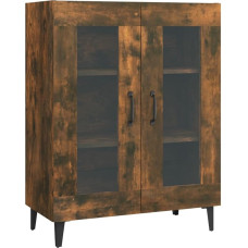 vidaXL sahtli kapp mitmeotstarbeline kapp seisev kapp elutoa kapp suitsutatud tammepuust 69,5 x 34 x 90 cm puitmaterjali