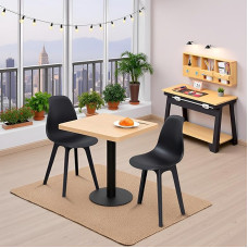 Mingone söögilaud 2 tooliga söögikomplekt Köögilaua komplekt Väike puidust laud ja toolid Ruutu laud Rõdu lauakomplekt 60 cm söögitoa kööki elutuppa