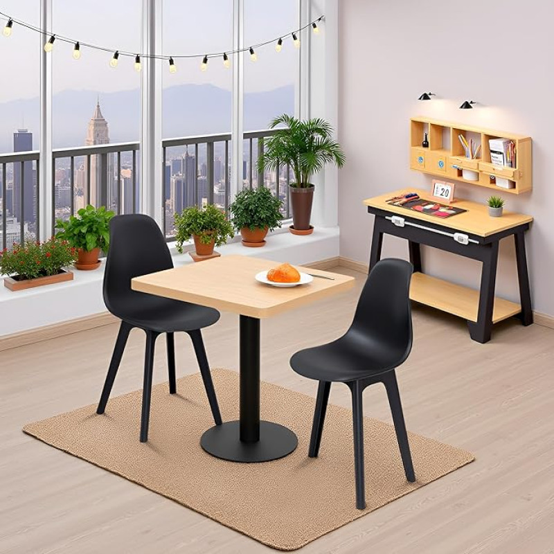 Mingone söögilaud 2 tooliga söögikomplekt Köögilaua komplekt Väike puidust laud ja toolid Ruutu laud Rõdu lauakomplekt 60 cm söögitoa kööki elutuppa