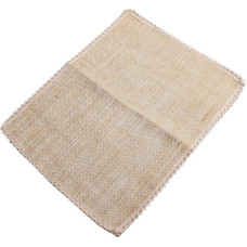 Hoement 4 Stück Teiliges Leinen Platzset mit Spitze rutschfeste Hitzebeständige Tischsets für Esszimmer Schlichte Tischdekoration und Langlebiger Schutz