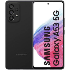 Samsung Galaxy A53 5G nutitelefon Android ekraan Infinity-O FHD+ Super AMOLED 6,5 tolli ¹, 6 GB RAM ja 128 GB sisemälu laiendatav², aku 5000 mAh, fantastiline must [Itaalia versioon]