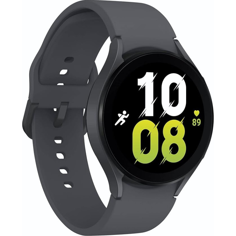 Samsung Galaxy Watch 5 (44 mm) Bluetooth nutikell koos treeningjälgijaga, grafiit, Saksa versioon