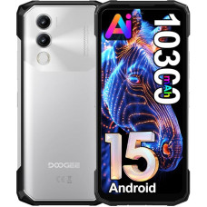 DOOGEE Blade 20 Android 15 välitelefon ilma lepinguta 4G, 10300 mAh 18W, 20GB + 128GB (2TB) 15,8 mm Ultra Thin Outdoor Smartphone, 16MP kaamera, 6,6-tolline HD+ IPS Punch ekraan, 3 kaardipesad
