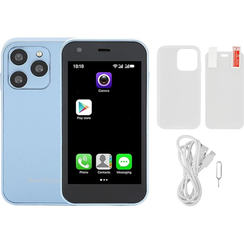 SOYES XS15 3G nutitelefon, 2GB 16GB Dual SIM mobiiltelefon, Slim Smart Backup telefon Android, 1000mAh aku (Sea Blue)