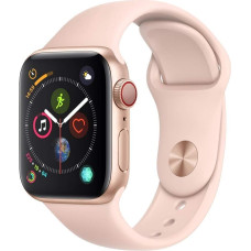 Apple Watch Series 4 40 mm (GPS + mobiilside) - alumiiniumist korpus, kuldne liivapunane spordirihm (uuenenud)