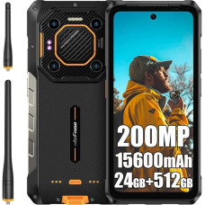 Ulefone Armor 26 Ultra WT 5G mobiiltelefon ilma lepinguta, MTK 8020 24GB + 512GB Outdoor Smartphone 5G, 15600mAh 120W, 200MP + 64MP öönägemiskaamera, 6.78 tolli FHD+, veekindel