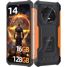 CUBOT Kingkong ES mobiiltelefon ilma lepinguta Android 14, Dual SIM 4G Octa-Core nutitelefon 6,56-tolline HD+ 90Hz, 16GB + 128GB/1TB laiendatav IP68 veekindel mobiiltelefon, 48MP + 16MP kaamera,