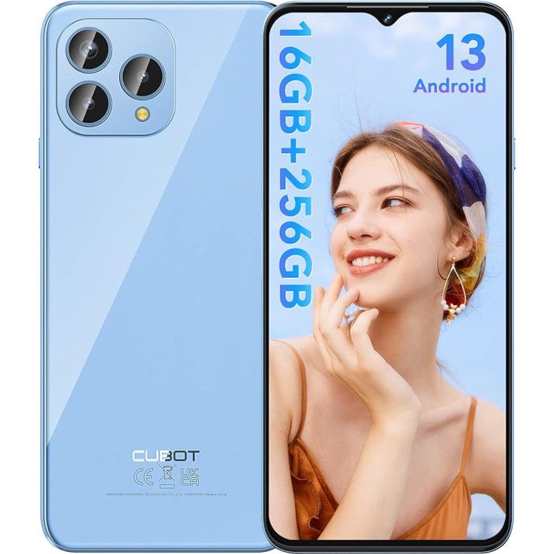 CUBOT P80 mobiiltelefon (2024), Android 13 nutitelefon, 16GB + 256GB/1TB, 6,58-tolline FHD+ ekraan, 48MP + 24MP kolm kaamerat, 5200mAh aku, MT8788 Octa Core, Dual SIM 4G, sõrmejälg/NFC/OTG