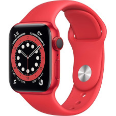 Apple Watch Series 6 GPS + Cellular, 40 mm toode (punane) alumiiniumist korpus koos toote (punase) spordirihmaga (uuendatud)
