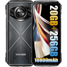 DOOGEE S Cyber vastupidav nutitelefon ilma lepinguta (2024), 10800 mAh aku / 33 W Simlock-free mobiiltelefonid, 20 GB + 256 GB, vastupidav 4G, 50 MP kaamera + 16 MP välitelefon, Android 14 6.58