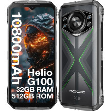 DOOGEE S118 Välitingimustes kasutatav mobiiltelefon ilma lepinguta Android 14-10800mAh, 32GB RAM + 512GB ROM / TF 2TB Octa-Core Outdoor Smartphone, 6,6-tolline FHD + ehitusplatsil kasutatav mobiiltelefon, 50MP AI-kaamera, vastupidavad