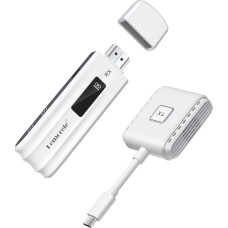 Traadita HDMI saatja ja vastuvõtja USB C, Lemorele 50 m USB-C saatja traadita saatja, 5G HDMI traadita striimimiseks MacBookist, iPhone 15-st, sülearvutist, kaamerast monitorile/projektorile/telerile