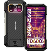 Ulefone Armor 27T Välitingimustes kasutatav mobiiltelefon soojuskujutise kaamera 50MP + 64MP öövaatlus, 10600mAh 6,78-tolline FHD + 120Hz välitingimustes kasutatav mobiiltelefon ilma lepinguta, 256GB + 12GB/2TB Android 14 Dual SIM