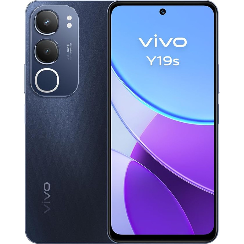 VIVO Y19s nutitelefon, 6GB + 128GB, 6GB laiendatud RAM, 6,68