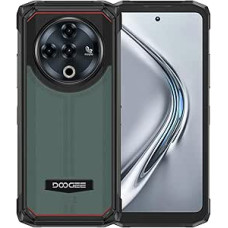 DOOGEE Fire 6 Power Outdoor nutitelefon ilma lepinguta, 15500 mAh aku, 120 LM taskulamp, 20 GB + 256 GB, 50 MP AI kaamera, 3 kaardipesa, Android 14 vastupidav mobiiltelefon, 6,56-tolline HD+, NFC roheline
