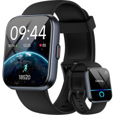 Smartwatch Naised Mehed, 1,8-tolline Fitpolo Smartwatch koos telefoni funktsiooniga / Alexa, Fitness Tracker koos südame löögisageduse / une monitori / IP68 veekindel Fitness Watch Women for iPhone / Android Watch Meeste sammuloenduriga