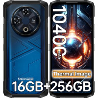 DOOGEE Fire 6 Outdoor nutitelefoni soojuskaamera, 16GB + 256GB/2TB Outdoor mobiiltelefon ilma lepinguta Android 14, 10400mAh, 6,56-tolline ekraan jagatud ekraaniga režiim, 50MP + 8MP, 4G kolmekordne kaart