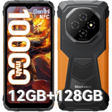 Blackview Fort1 Android 15 välitelefoni, 10000 mAh välitelefoni ilma lepinguta 12GB + 128GB/2TB, Gemini AI 6,56-tolline 90Hz ehitusplatsi mobiiltelefon, NFC/FOTA/390g/kolme kaardiga