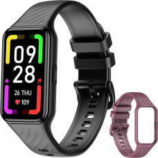 Blackview Smartwatch Mehed Naised Fitness Watch 1,47-tolline värviline ekraan Fitness Tracker koos sammuloenduri Sleep Monitor Heart Rate Sport Watch veekindel Smart Watch Android iOS (2 käevõru)