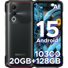 DOOGEE Blade 20 Android 15 mobiiltelefon väljas ilma lepinguta 10300mAh, 20GB + 128GB/2TB väljas nutitelefon Ultra Thin 15,8 mm, 6,6-tolline HD+ IPS Punch ekraan, 16MP kaamera, kolm kaardipesa, IP68