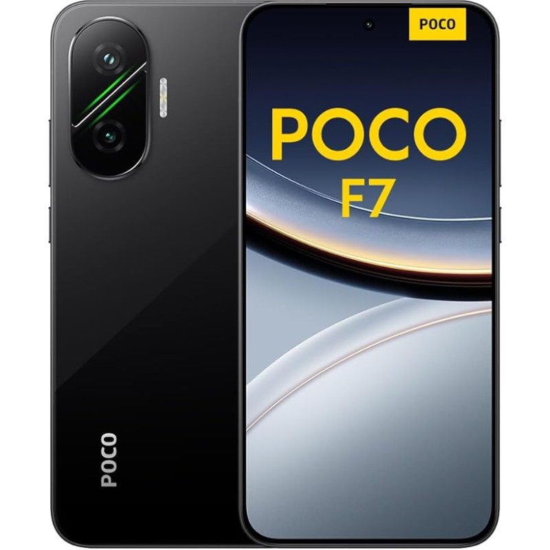 XIAOMI Poco F7 nutitelefon, 12 + 512 GB, must, lipulaev Snapdragon 8s Gen 4, 6500 mAh aku, 50 MP Sony kaamera OIS-iga, 6,83-tolline 1,5K 120 Hz AMOLED-ekraan (toiteadapter ei kuulu komplekti)