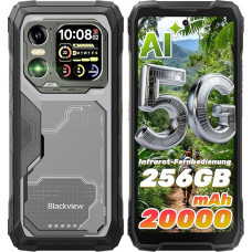 Blackview Xplore1 5G Outdoor Smartphone (20000mAh) Android 15, AI Outdoor mobiiltelefon, 36+256GB/2TB, 6.78