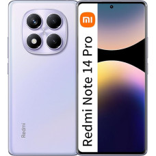 Xiaomi Redmi Note 14 Pro 12 GB RAM + 512 GB ROM nutitelefon 6,67-tolline 120 Hz 200 MP aku 5500 mAh 45 W juhtmega kiirlaadimine, Aurora Purple (ilma laadijata)