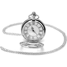 VOSSOT Vintage taskukell, Retro Quartz taskukell, Smooth Quartz taskukell koos ketiga, antiikne keti kell koos Rooma, numbritega naistele, meestele, isale, vanaisale, sünnipäevale, aastapäevale kingitused,