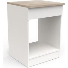 Demeyere köögimööbel, tammepuidust komposiitmööbel, valge, 60 x 60 x 85 cm