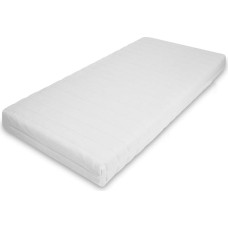 MSS Easy Comfort lastevoodi madrats tikitud kattega, polüester, valge, 90 x 200 cm
