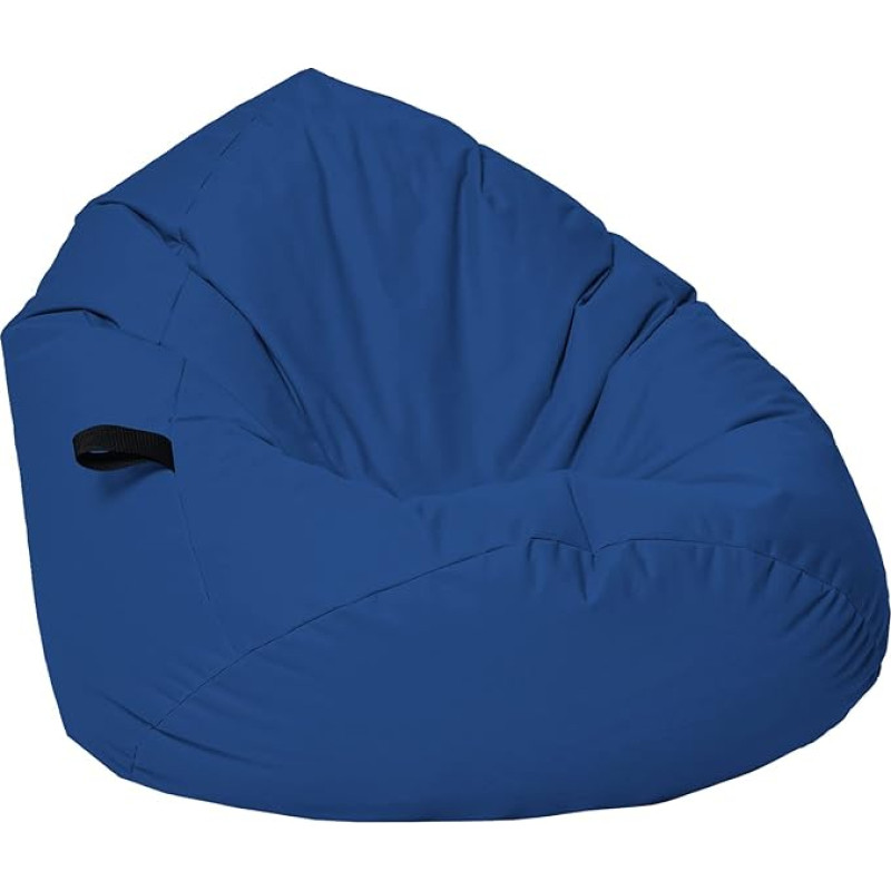Momiralland Bean Bag Teardrop Shape Chestnut - lastele ja täiskasvanutele - sise- ja välistingimustes, kuna see on veekindel - täidis EPS helmed (Navy Blue, XL - läbimõõt 77 cm lastele)