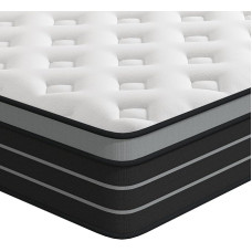 CBAEC-RSN madrats 160 x 200 cm Box Spring voodi kõvadus H3, sobib lastele ja täiskasvanutele, Öko-Tex sertifitseeritud, ergonoomiline 7-tsooniline madrats kõrgus 20 cm